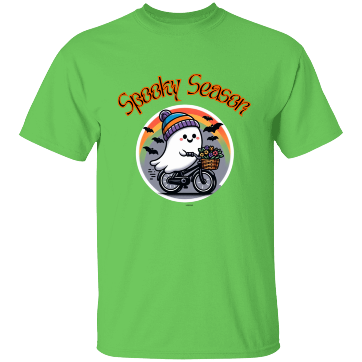 Spooky Ghost Bike Rider T-Shirt