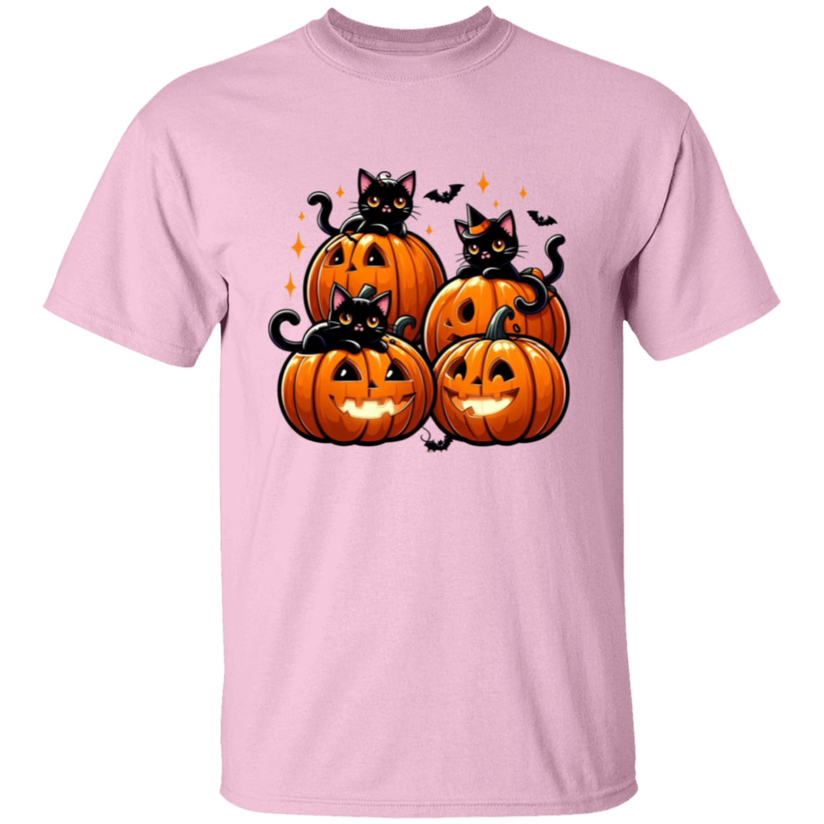 Cat Jack o Lanterns Halloween T-Shirt