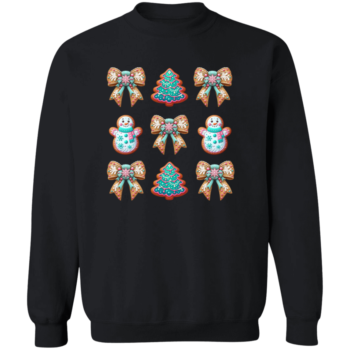 Christmas Cookie Crewneck Pullover Sweatshirt