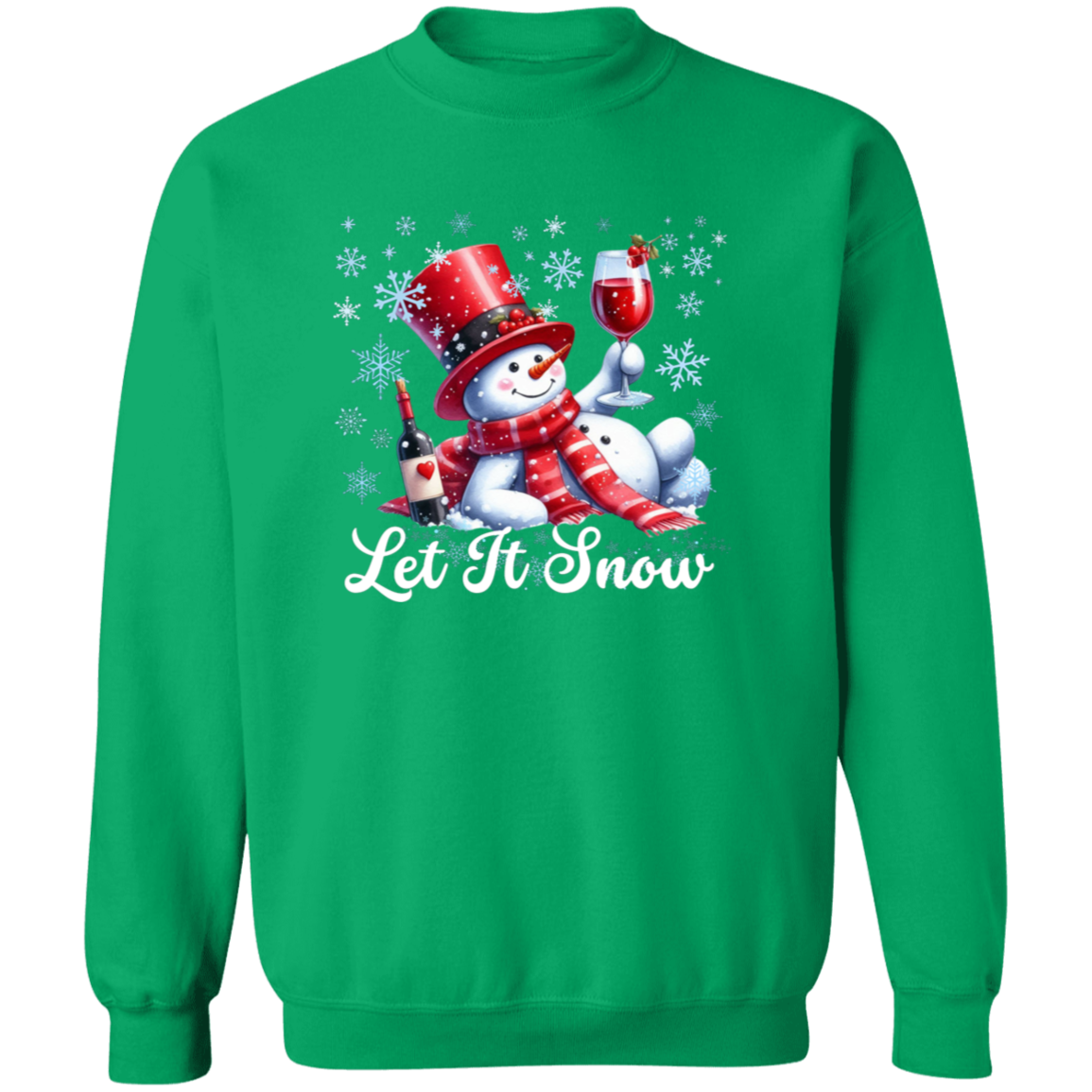 Snowman Crewneck Pullover Sweatshirt