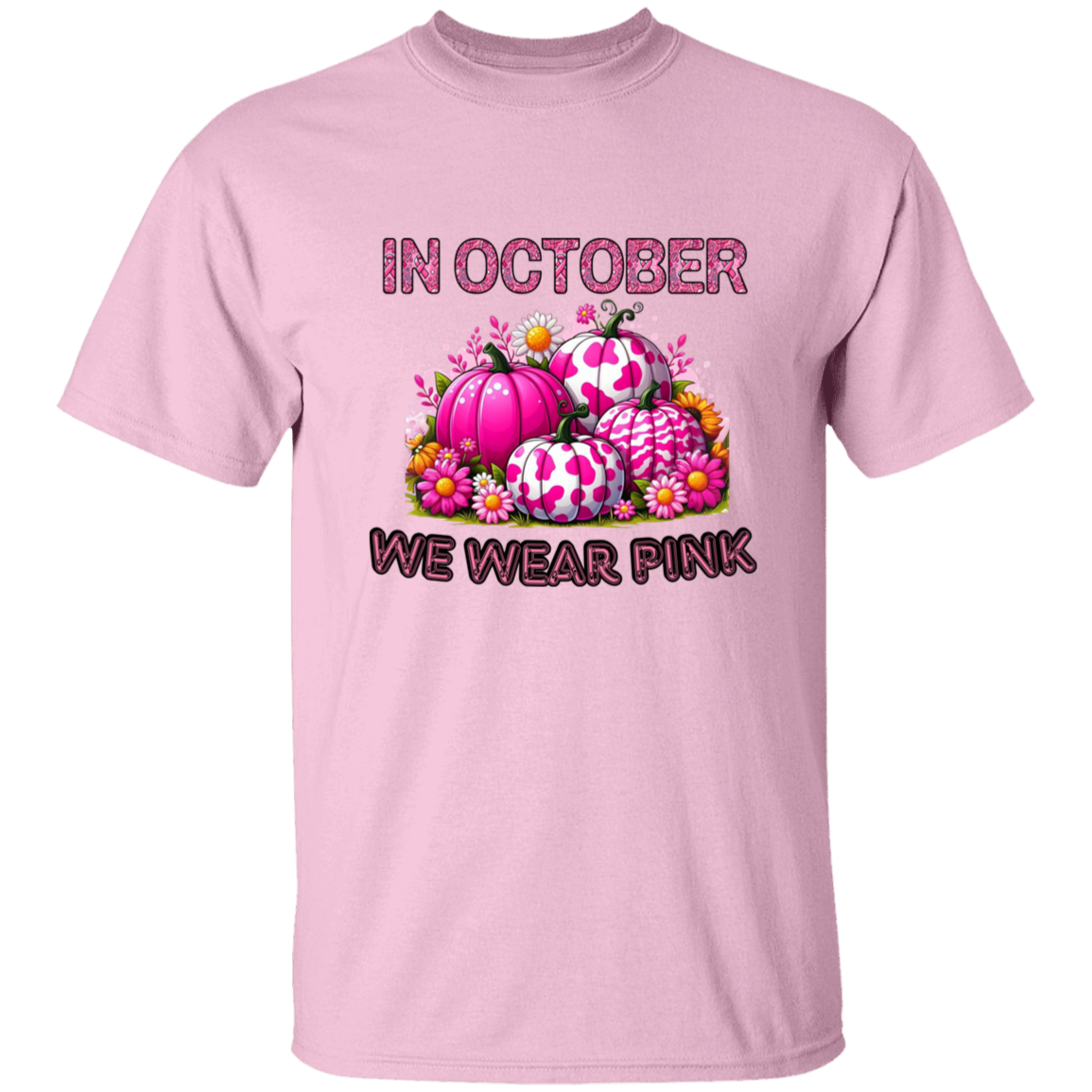 In October We Wear Pink Women's Pumpkin T-Shirt