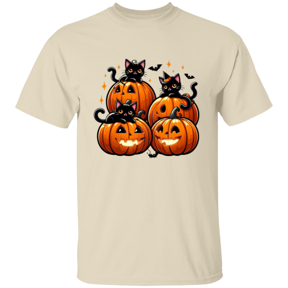 Cat Jack o Lanterns Halloween T-Shirt