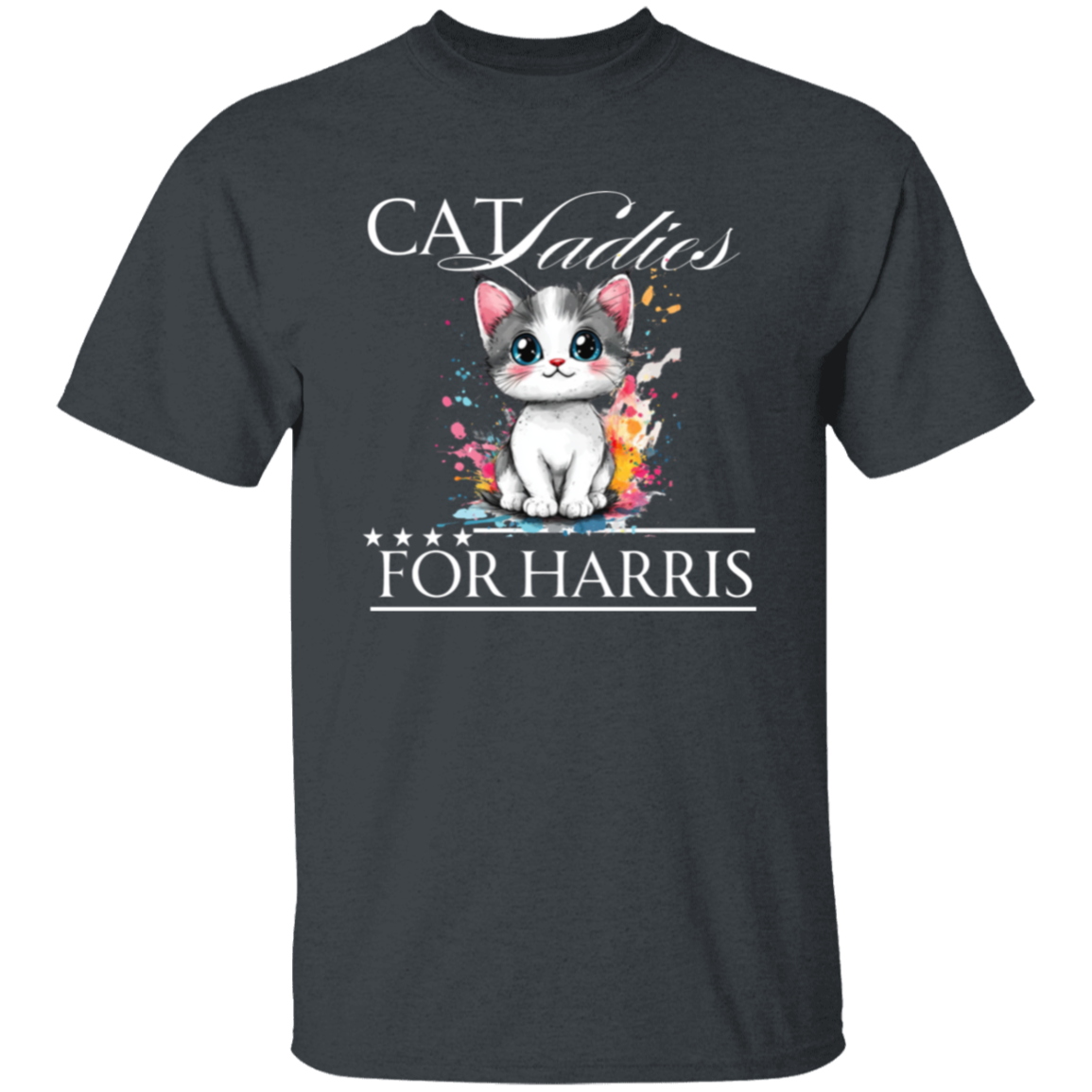 Cat Ladies For Harris Tshirt Dark Colors