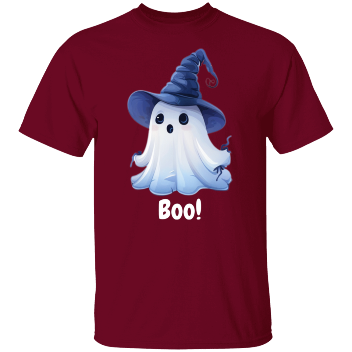 Fun Witchly Ghost Hat Halloween T-Shirt