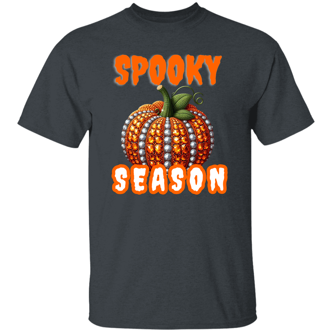 Bling Spooky Season Pumpkin T-Shirt