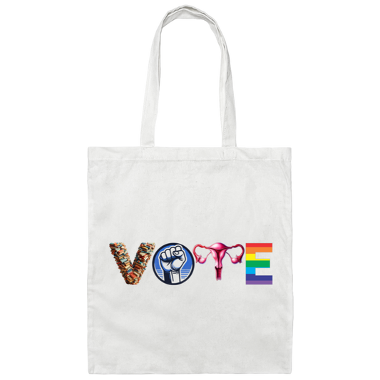 Vote Canvas Tote Bag