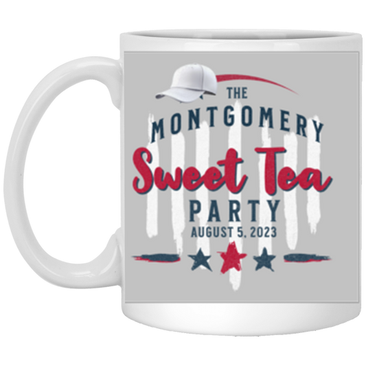 Montgomery Sweet Tea Party Mug 11 oz. White