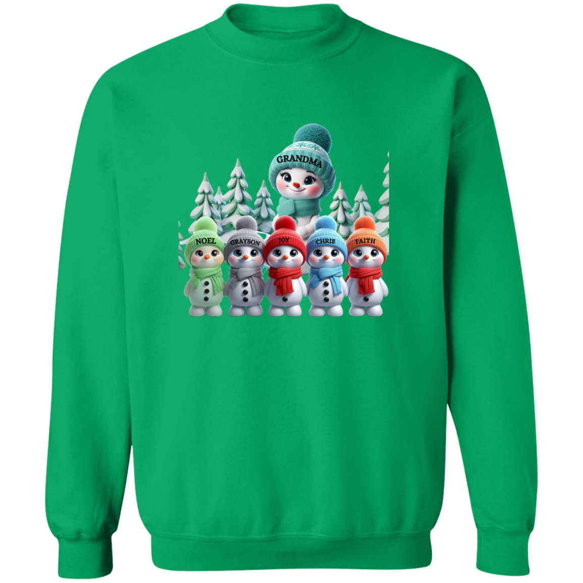 Grandma's Snowbabies Grandkids Personalized Pullover Sweatshirt