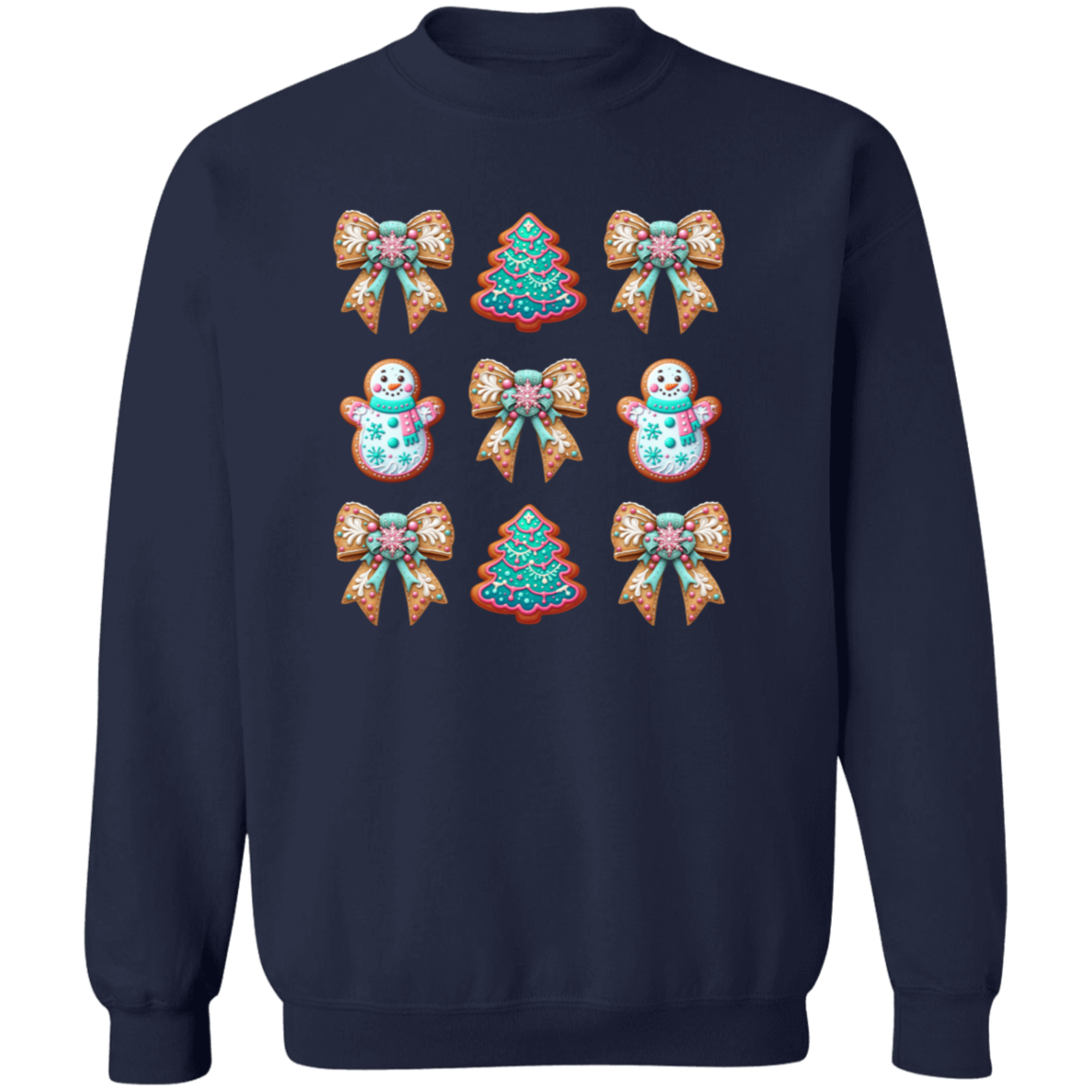 Christmas Cookie Crewneck Pullover Sweatshirt