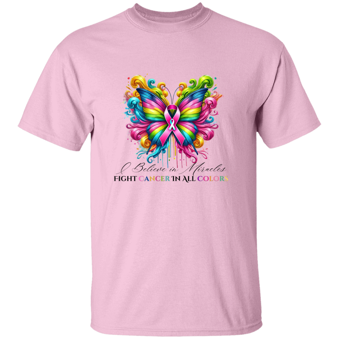 Beautiful Butterfly Breast Cancer Awareness T-Shirt