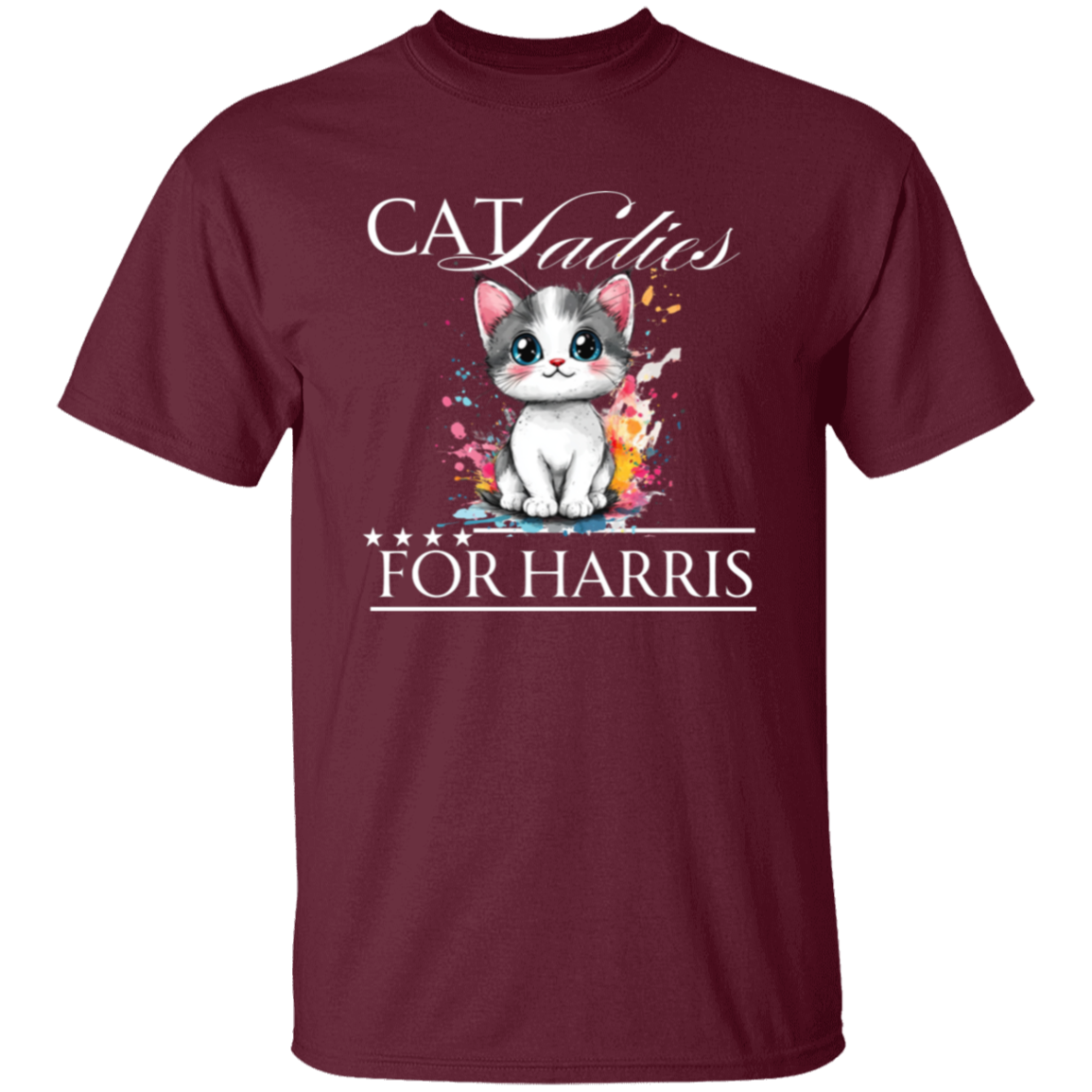 Cat Ladies For Harris Tshirt Dark Colors