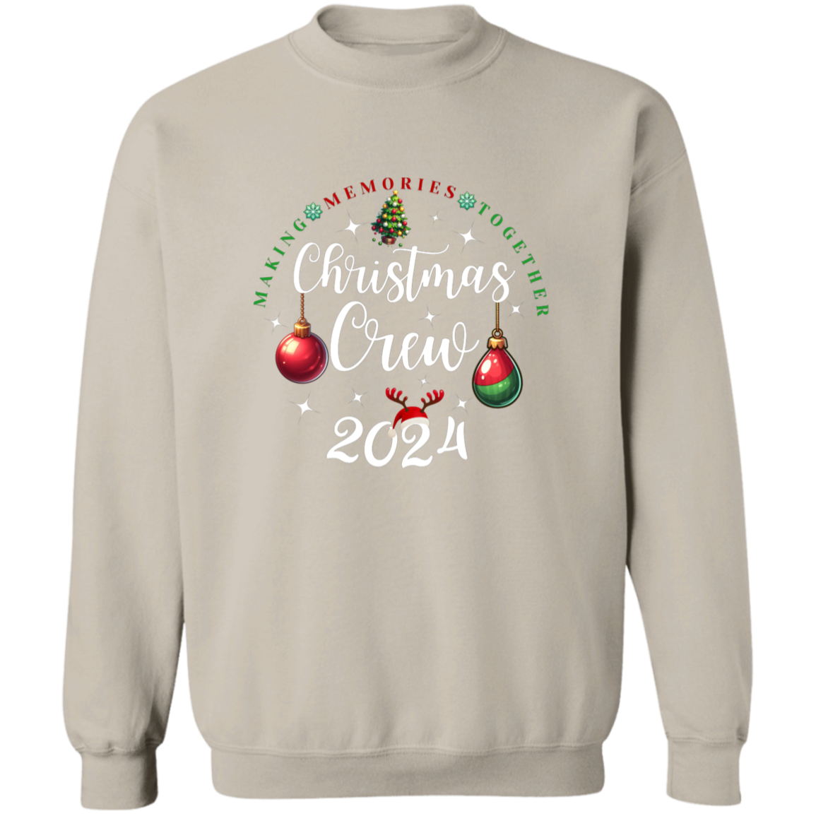 Christmas Crew Crewneck Pullover Sweatshirt