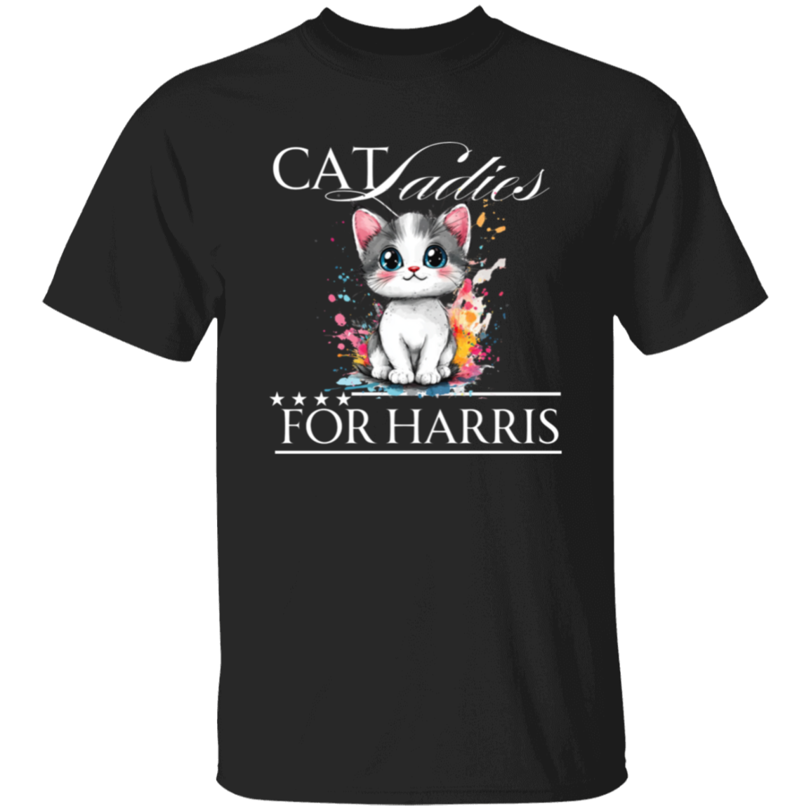 Cat Ladies For Harris Tshirt Dark Colors