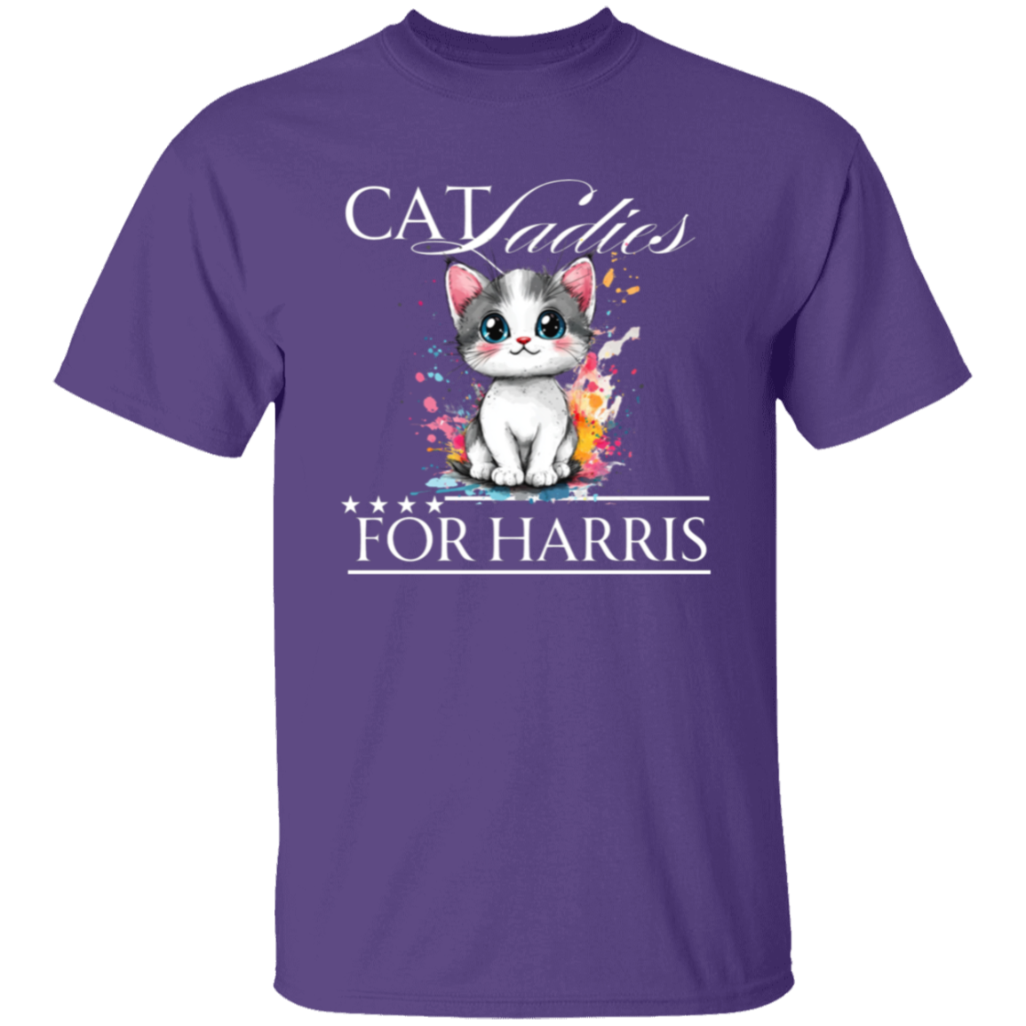 Cat Ladies For Harris Tshirt Dark Colors