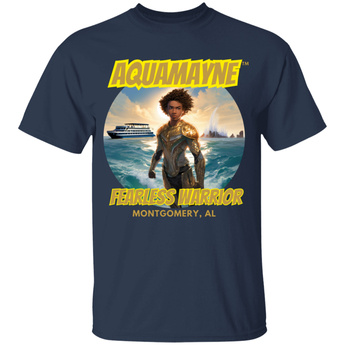 Kid's Aquamayne Fearless Warrior T-Shirt