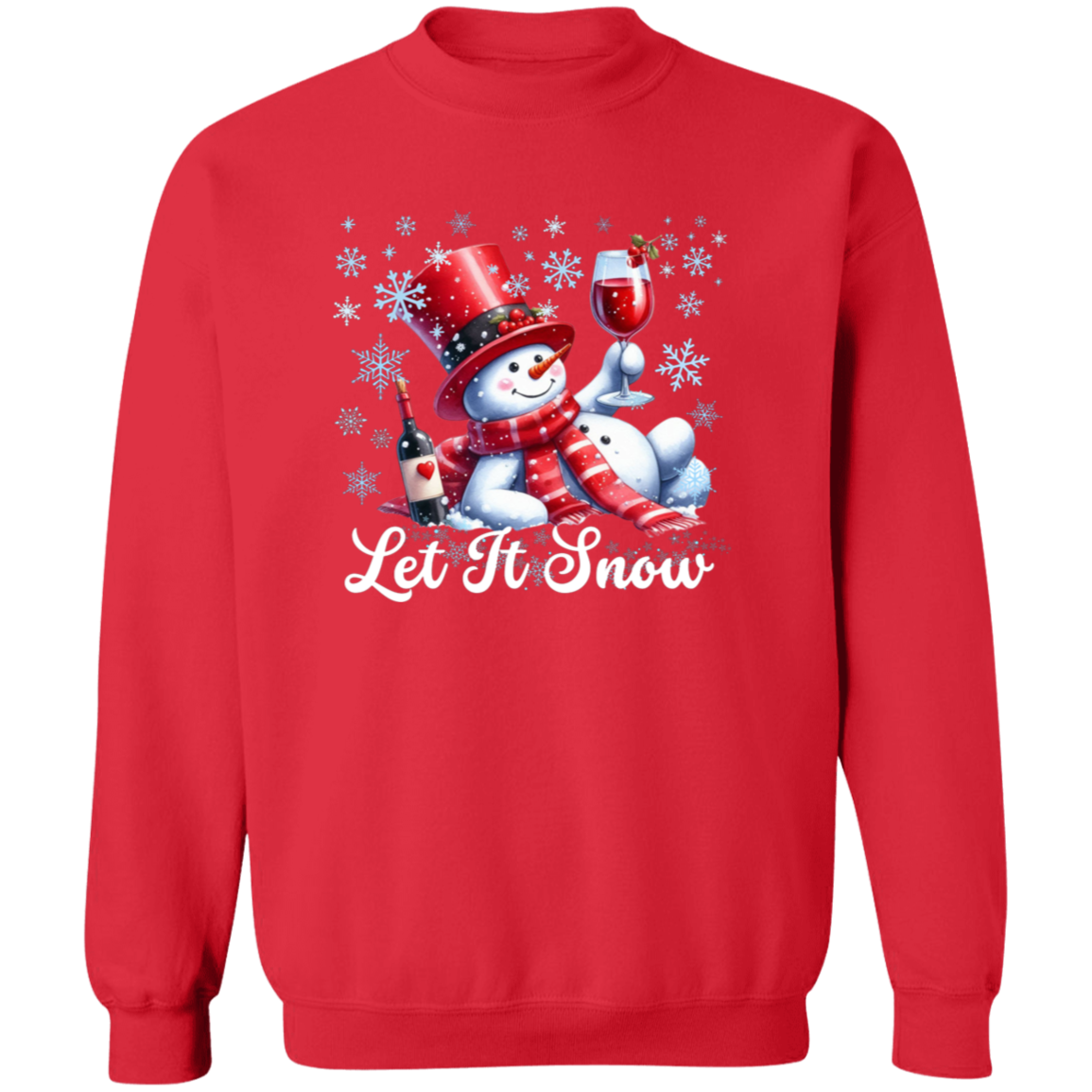 Snowman Crewneck Pullover Sweatshirt