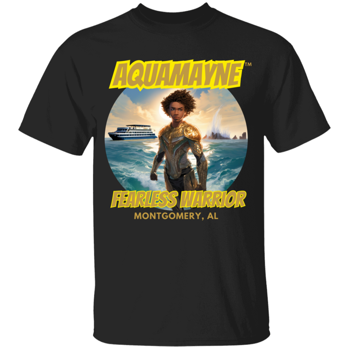 Kid's Aquamayne Fearless Warrior T-Shirt