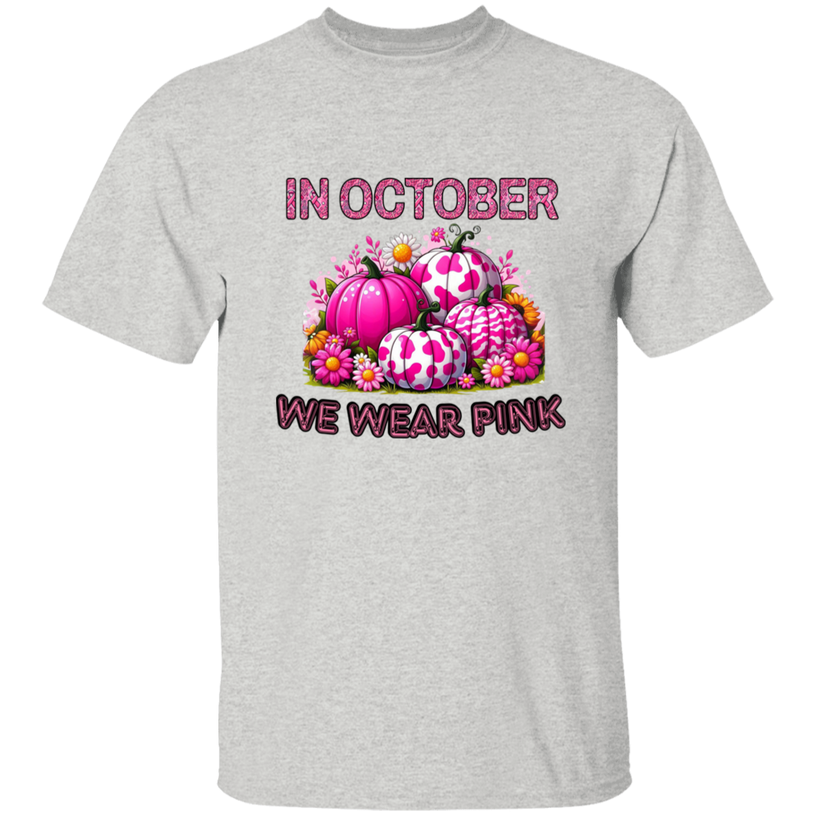 In October We Wear Pink Women's Pumpkin T-Shirt