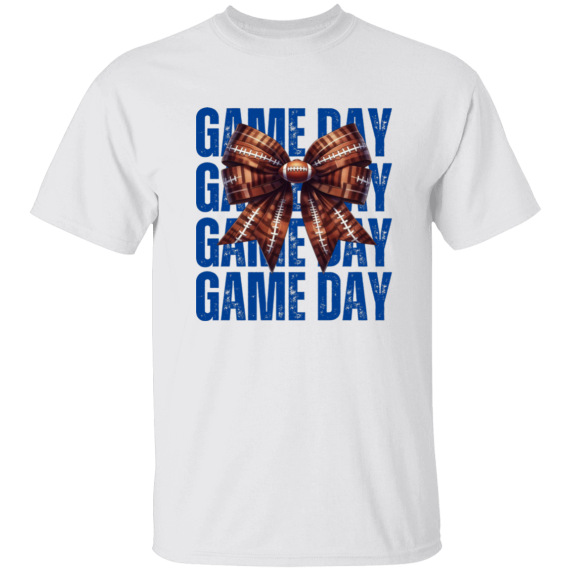 Coquette Bow Football Game Day T-Shirt