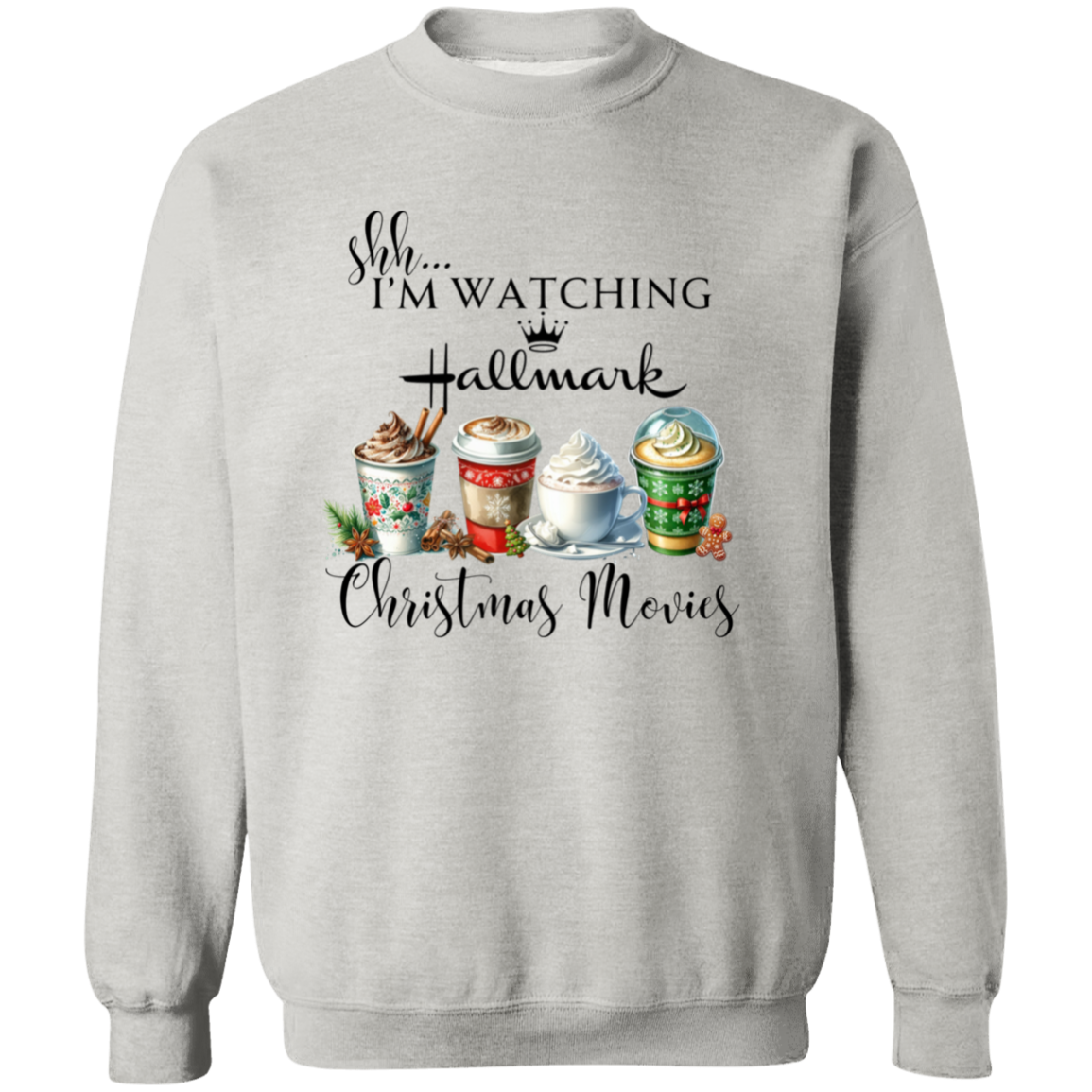 Christmas Movies Crewneck Pullover Sweatshirt