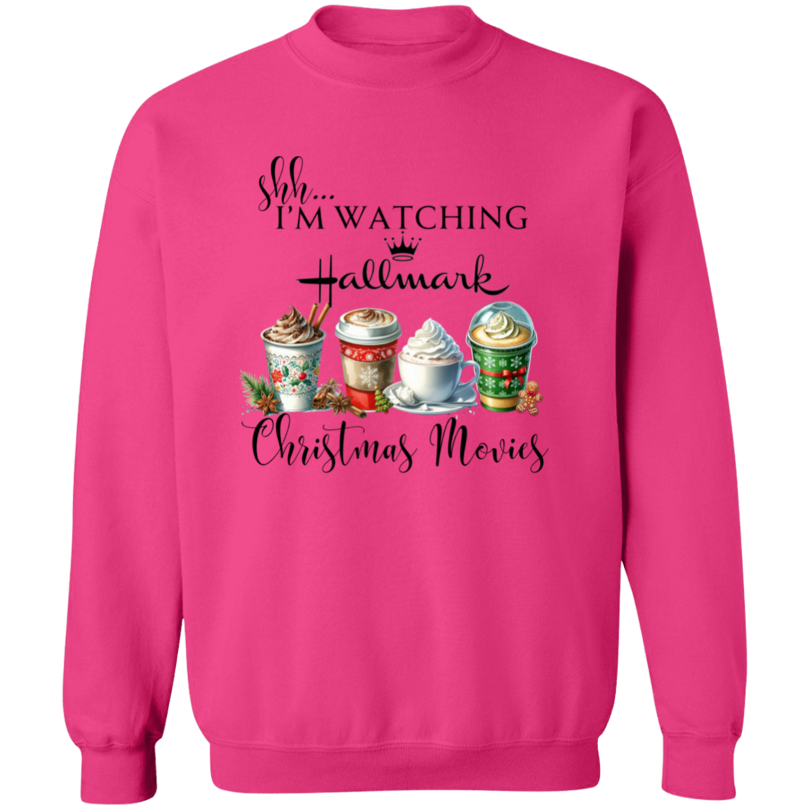 Christmas Movies Crewneck Pullover Sweatshirt