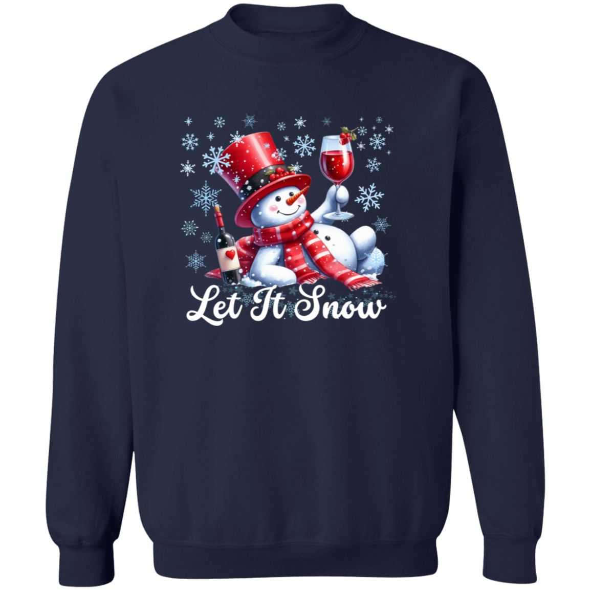 Snowman Crewneck Pullover Sweatshirt