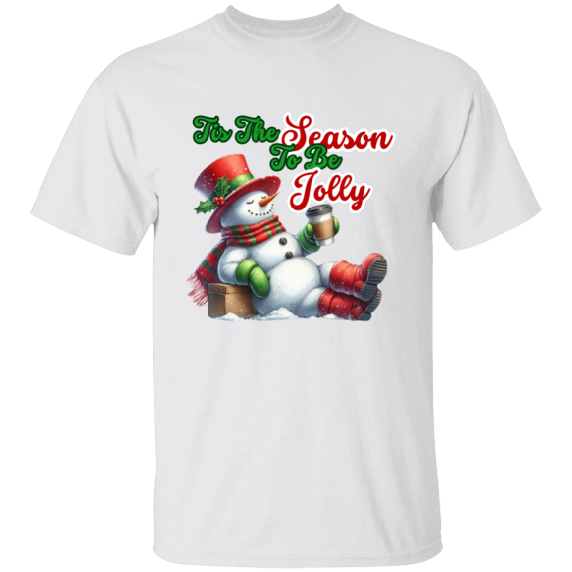 Tis Tis Season Santa Coffee Funny Christmas T-Shirt