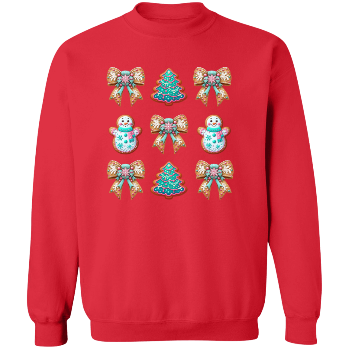 Christmas Cookie Crewneck Pullover Sweatshirt