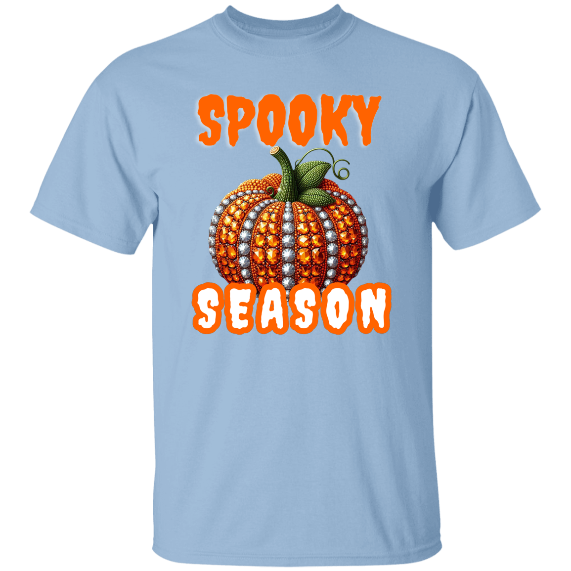 Bling Spooky Season Pumpkin T-Shirt