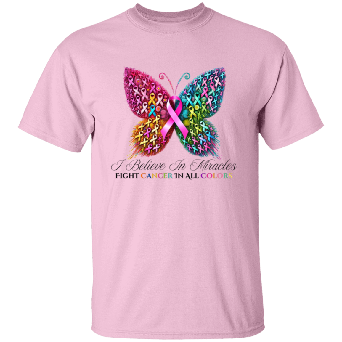 Many Mini Colorful Breast Awareness Ribbons T-Shirt