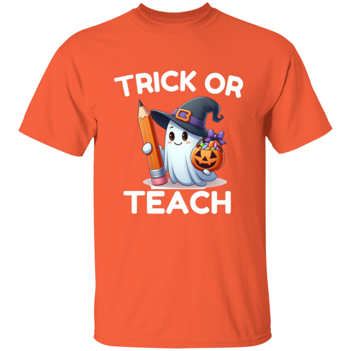 Friendly Ghost Teacher Halloween T-Shirt