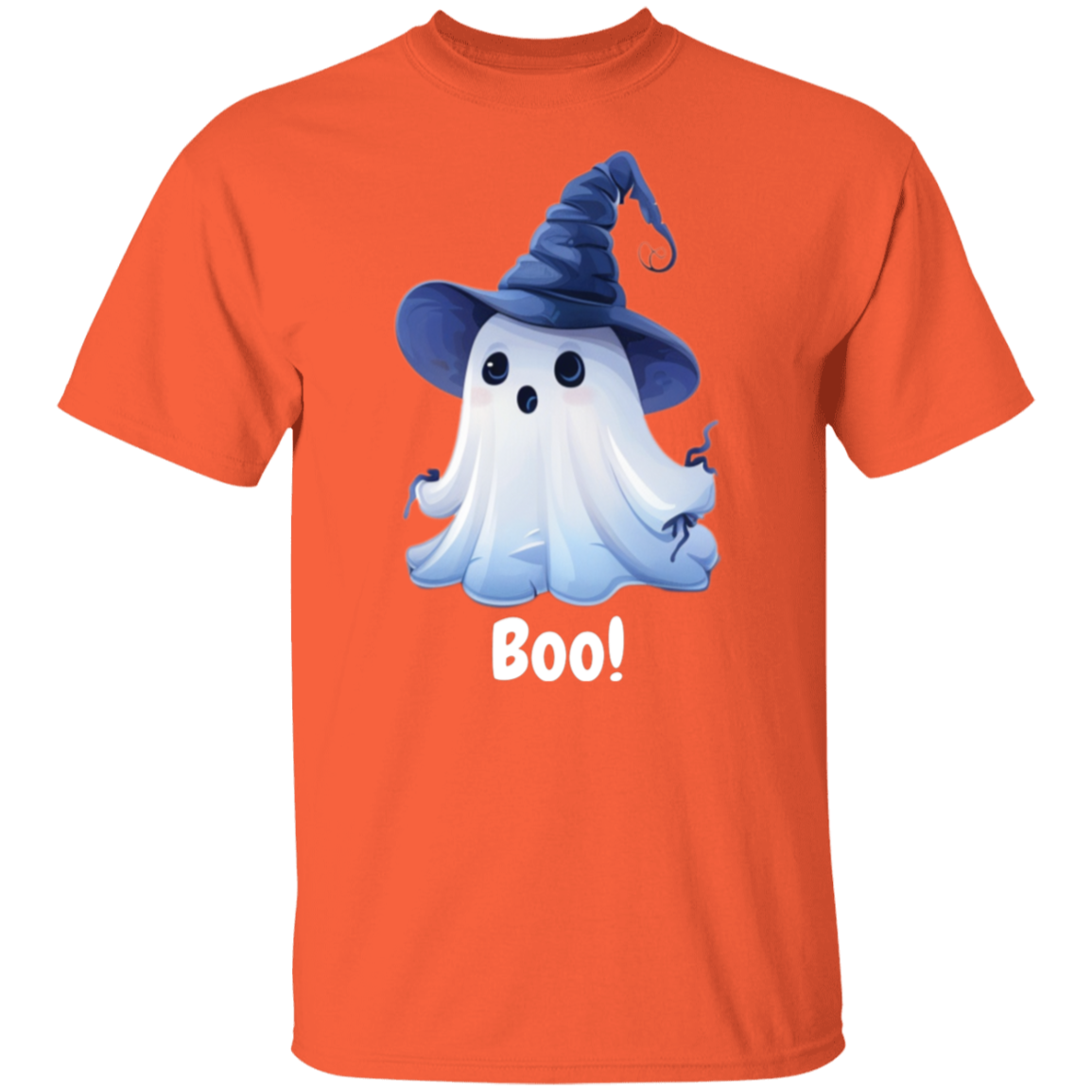 Fun Witchly Ghost Hat Halloween T-Shirt