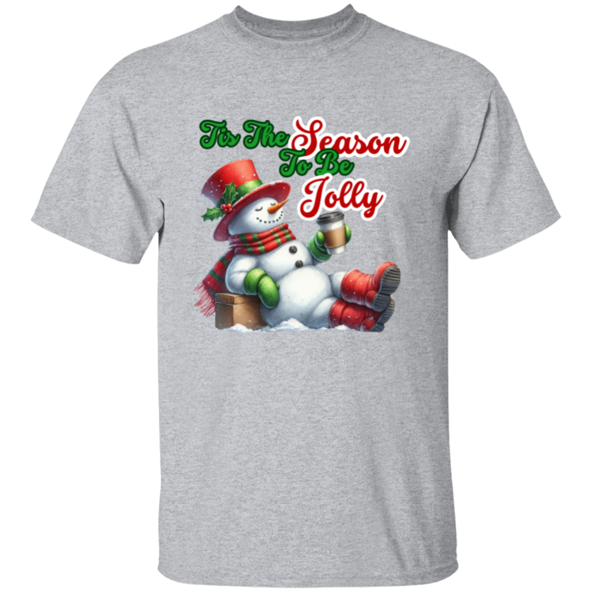 Tis Tis Season Santa Coffee Funny Christmas T-Shirt