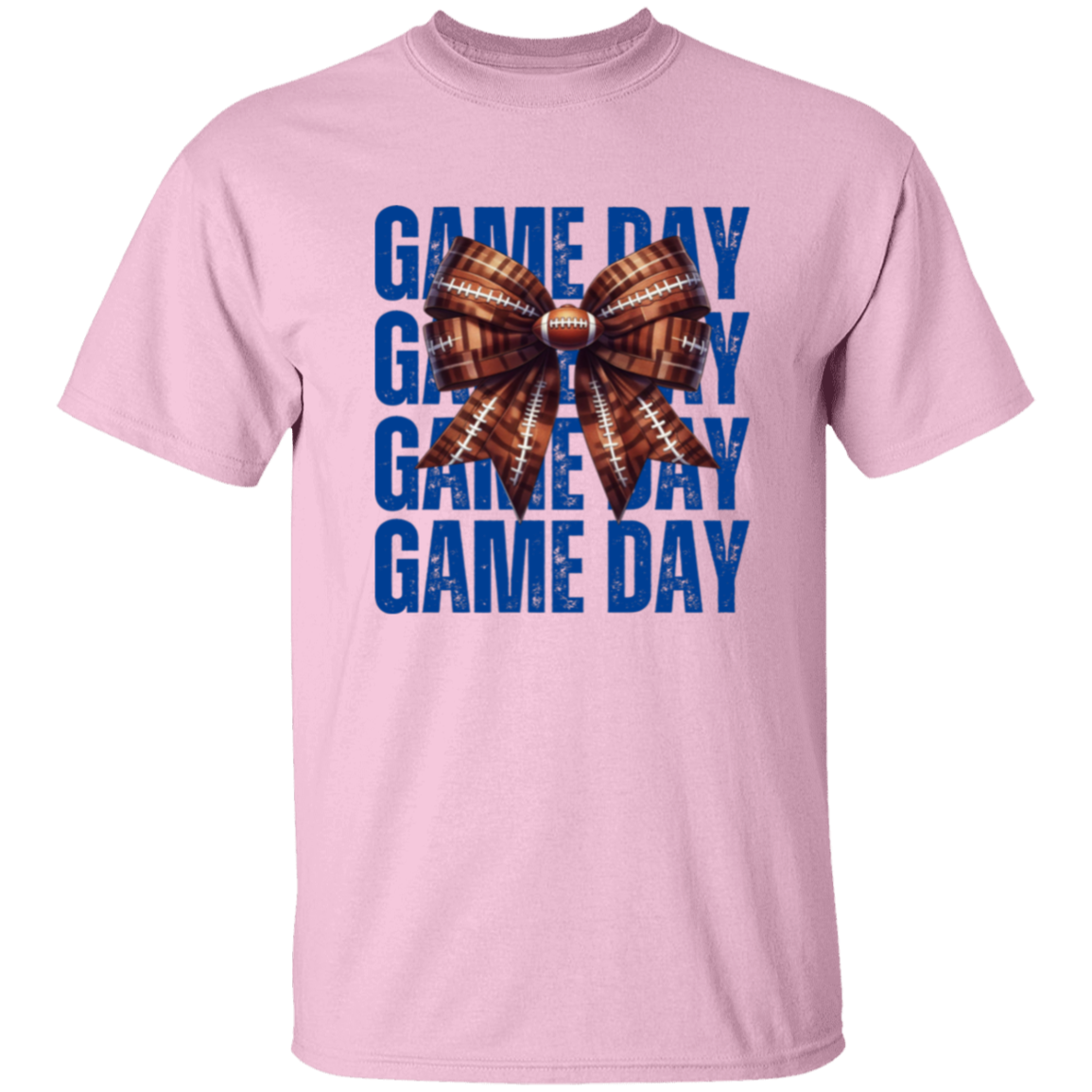 Coquette Bow Football Game Day T-Shirt