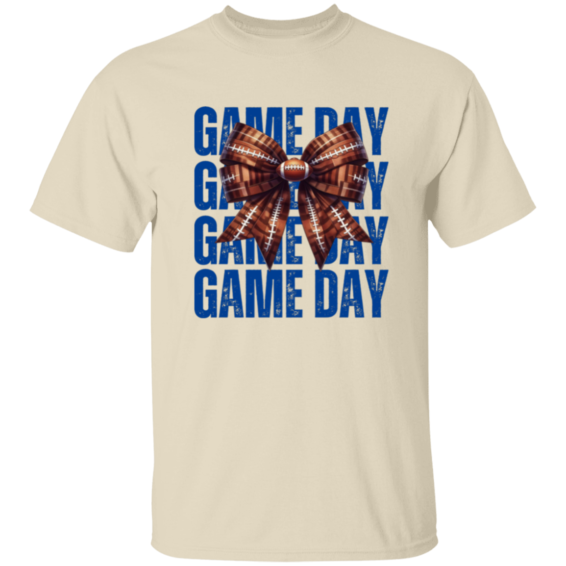 Coquette Bow Football Game Day T-Shirt