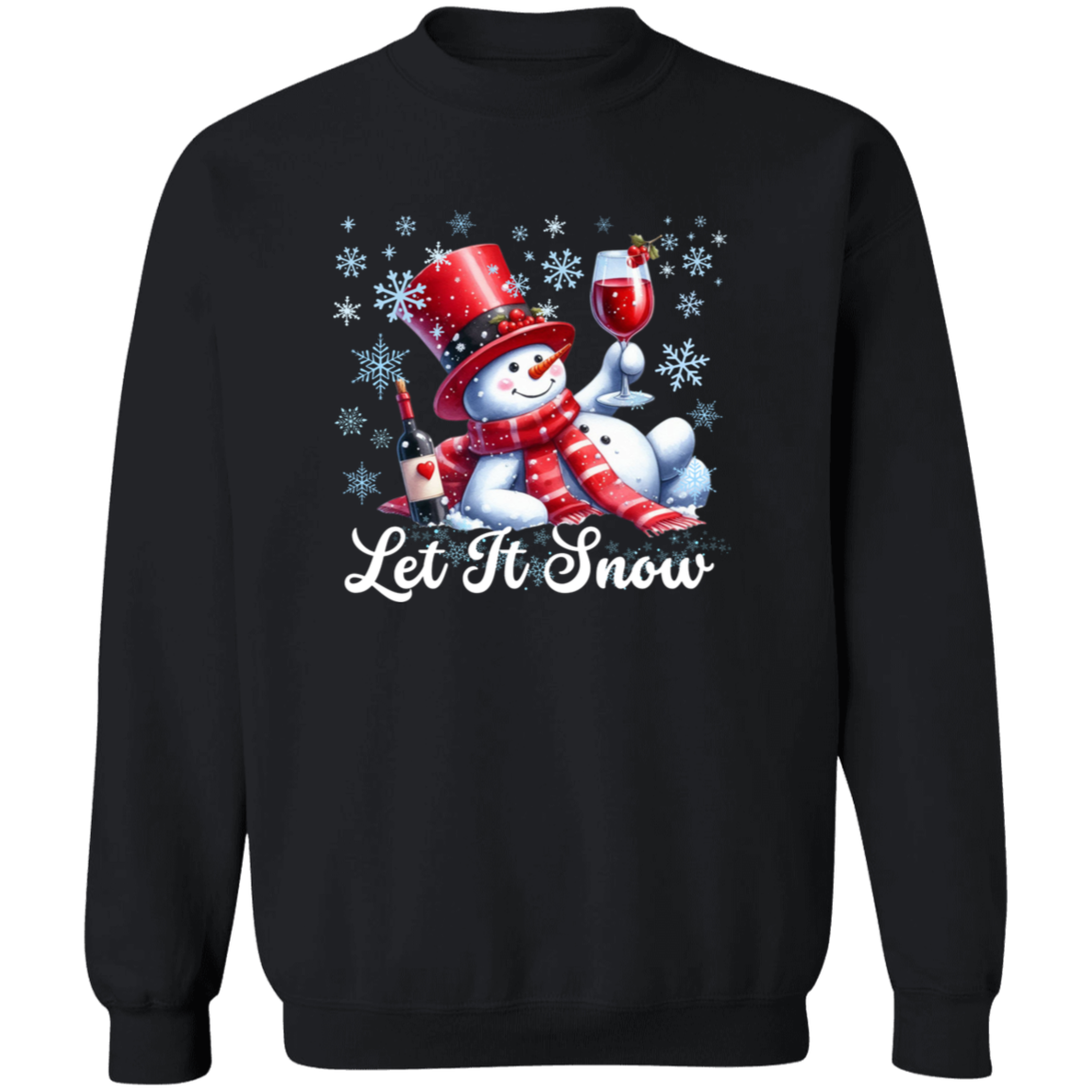 Snowman Crewneck Pullover Sweatshirt