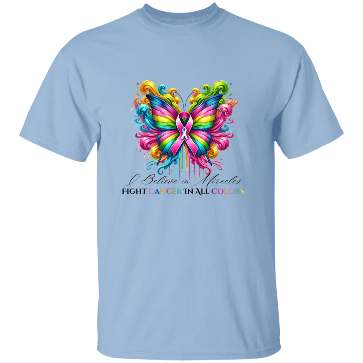 Beautiful Butterfly Breast Cancer Awareness T-Shirt