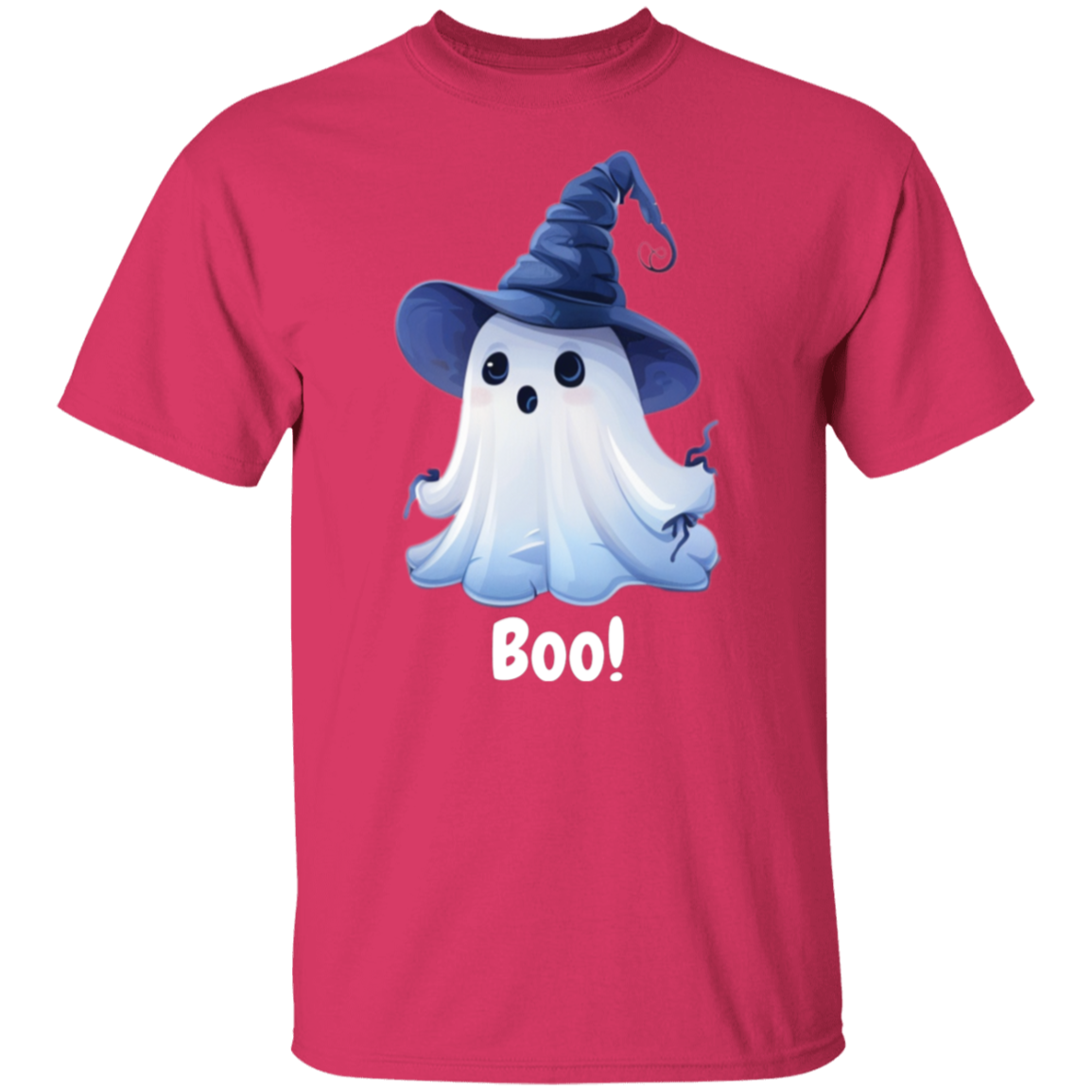 Fun Witchly Ghost Hat Halloween T-Shirt