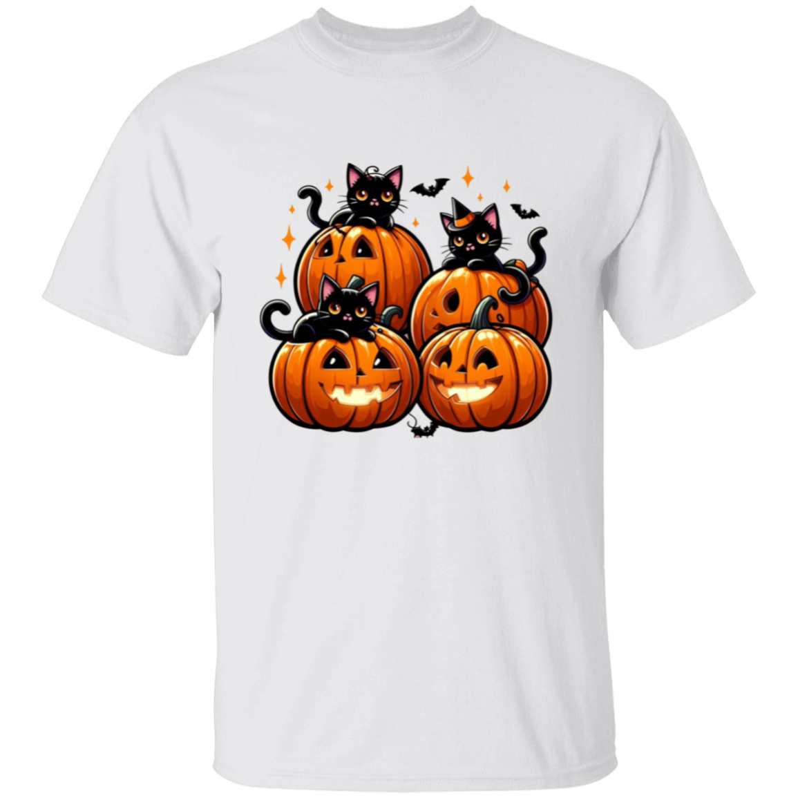 Cat Jack o Lanterns Halloween T-Shirt