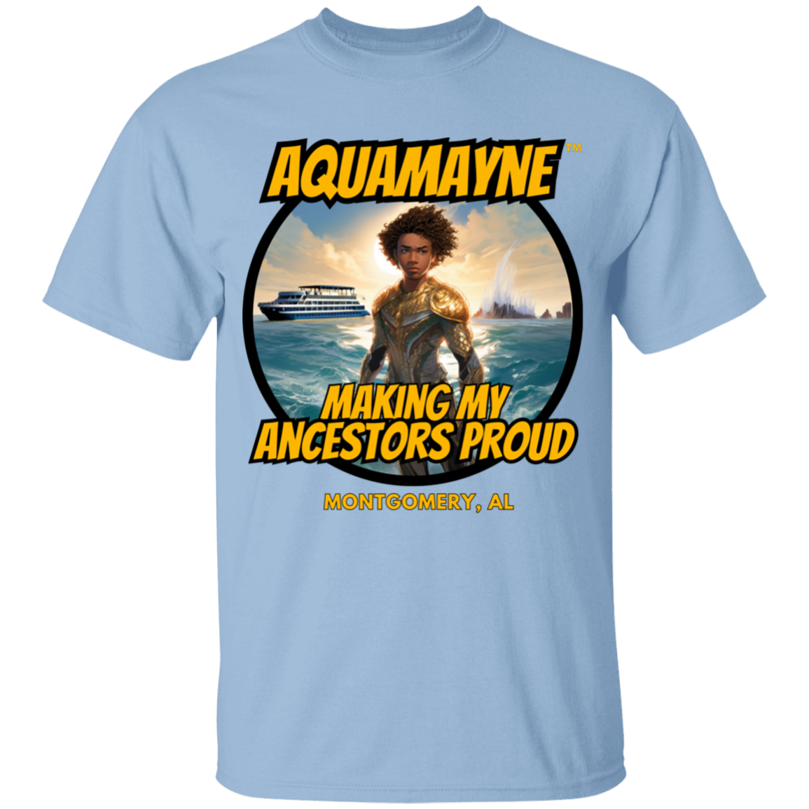 Kid's Aquamayne Making My Ancestors Proud T-Shirt