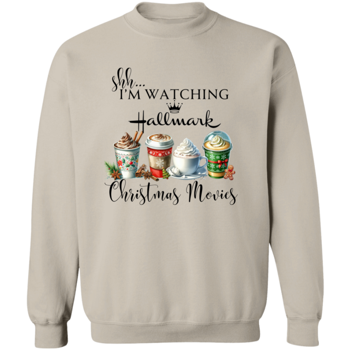 Christmas Movies Crewneck Pullover Sweatshirt