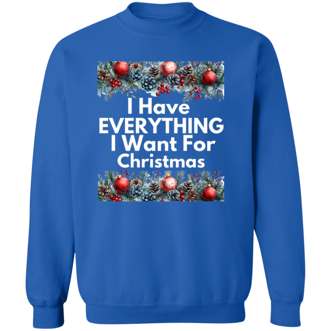 Matching His and Her Funny Christmas Crewneck Pullover Sweatshirt