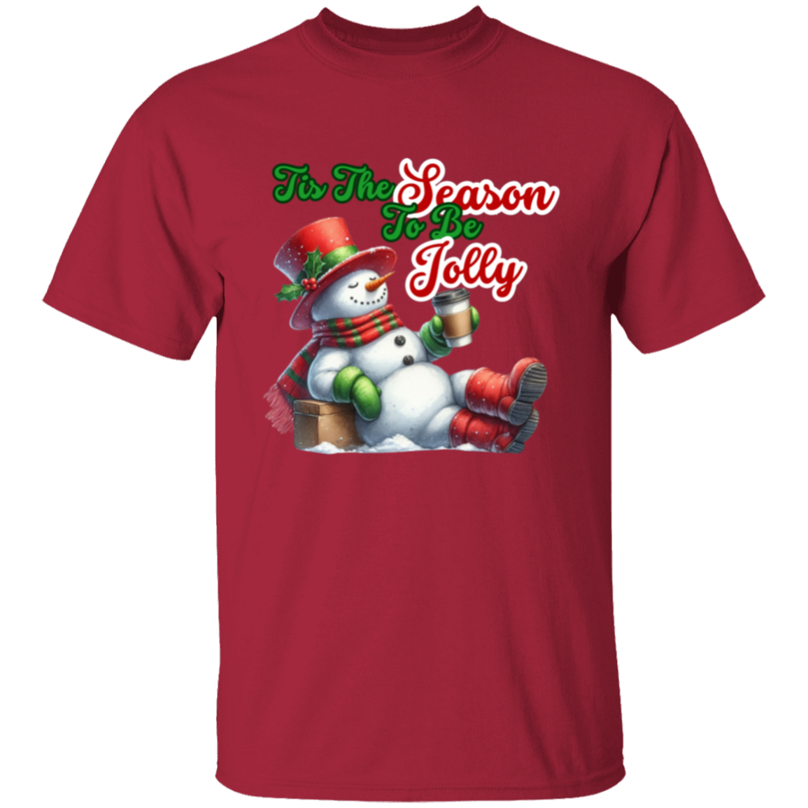 Tis Tis Season Santa Coffee Funny Christmas T-Shirt