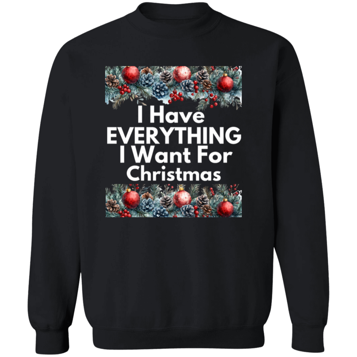 Matching His and Her Funny Christmas Crewneck Pullover Sweatshirt