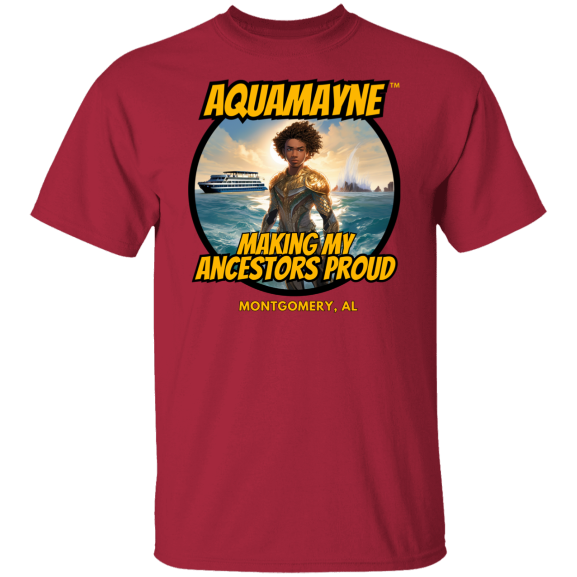 Aquamayne Making My Ancestors Proud Montgomery Brawl Tshirt