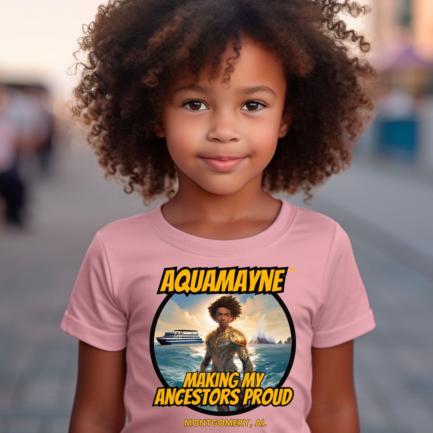 Kid's Aquamayne Making My Ancestors Proud T-Shirt