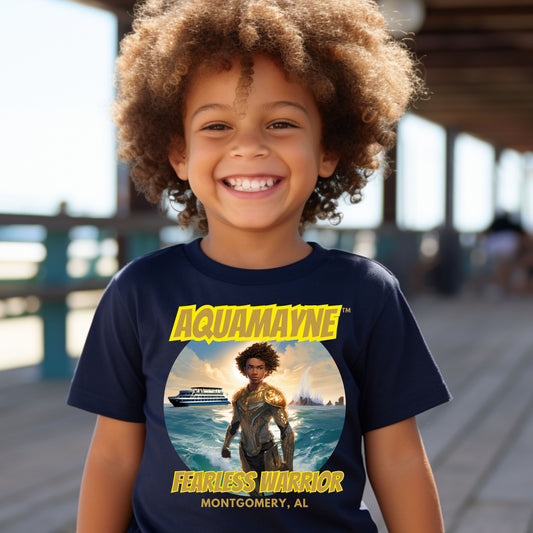 Kid's Aquamayne Fearless Warrior T-Shirt