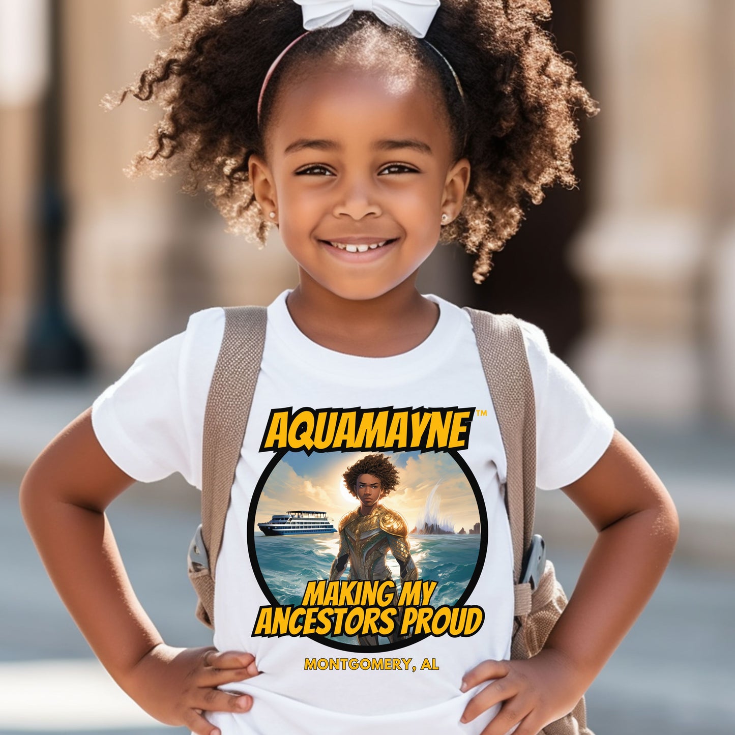 Kid's Aquamayne Making My Ancestors Proud T-Shirt