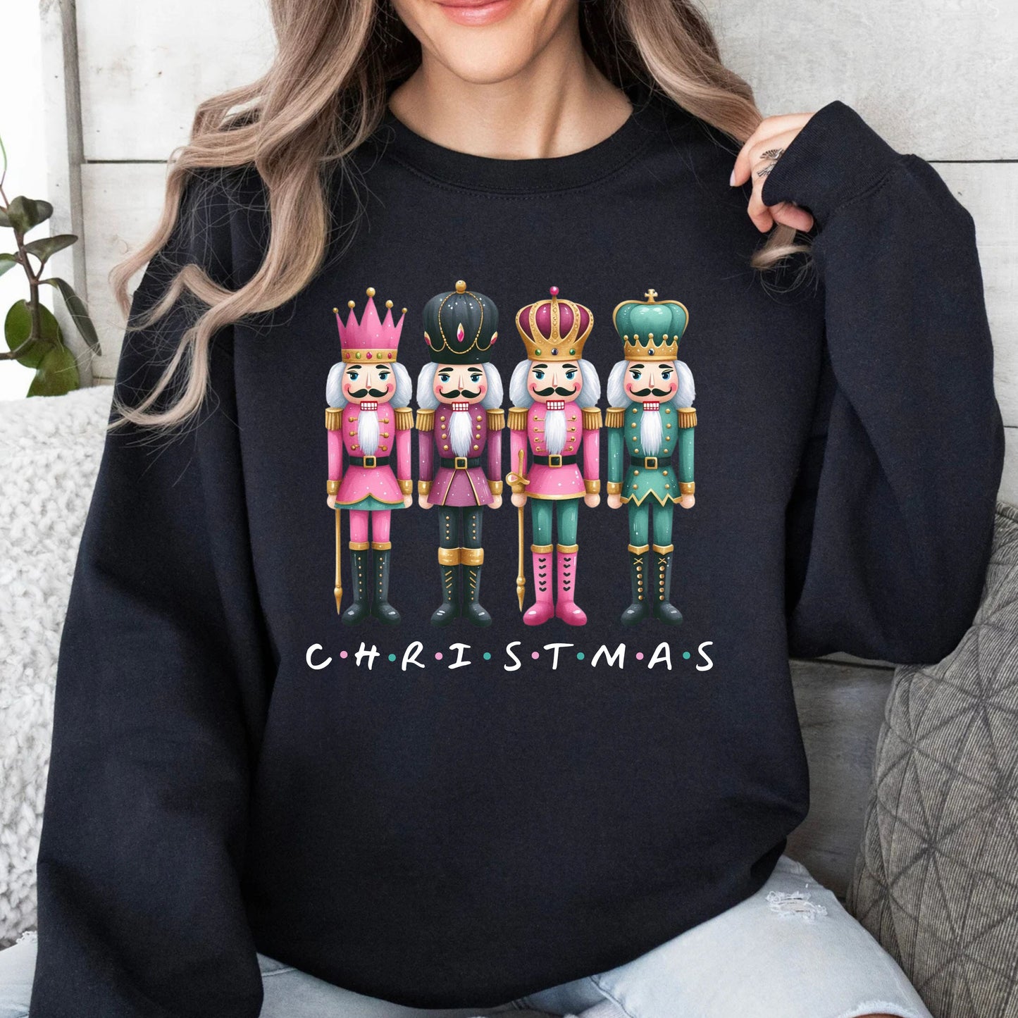 Christmas Nutcracker Friends Inspired Crewneck Pullover Sweatshirt