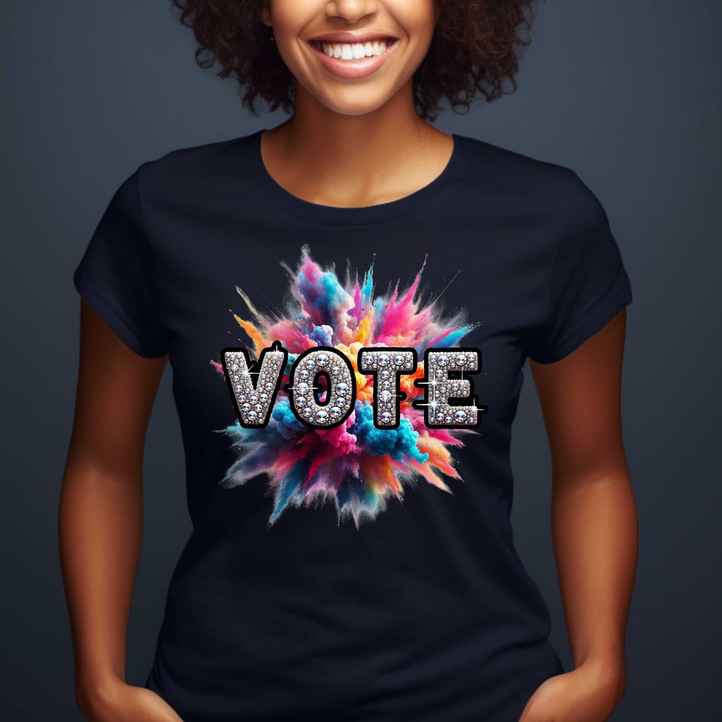 VOTE Bling Color Blast T-Shirt